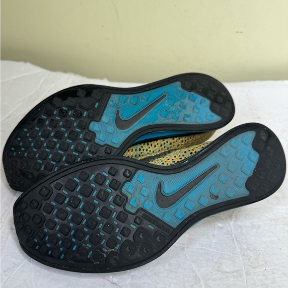 Nike Flyknit Racer Sherbet 2015 Comfort Running Shoes Sneakers Yellow Mens - Picture 11 of 16